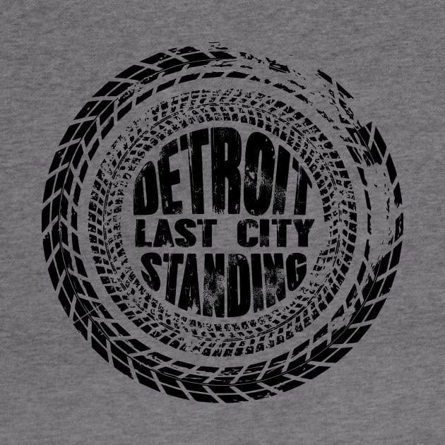 Detroit Last City Standing Black Wheel by Evan Derian